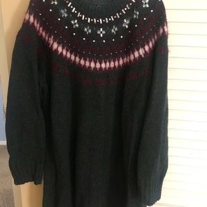 J crew fair isle sweater dress